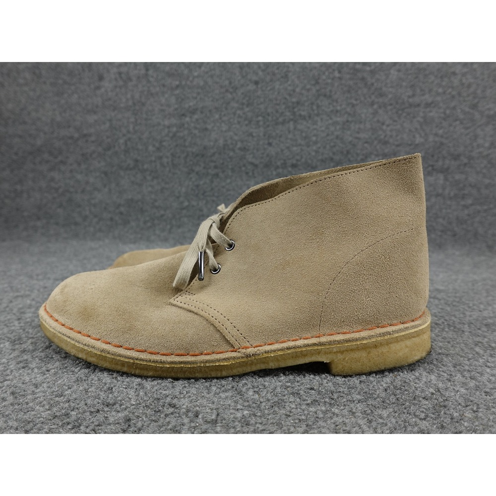 Clarks Desert Boot Mens 11 Sand Suede Chukka Crepe Sole 261555277100